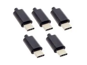 5pcs/lot Black Housing Cove DIY 24pin Type C OTG Host Type 5.1k Resistor 5pcs/lot Black Housing Cove DIY 24pin Type C OTG Host Type 5.1k Resistor