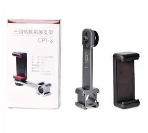 Universal 3 Head Cold Shoe with Phone Clip Mount Stabilizer Connected To Microphone Hot Shoe Extension Bracket for Live Selfie Universal 3 Head Cold Shoe with Phone Clip Mount Stabilizer Connected To Microphone Hot Shoe Extension Bracket for Live Selfie