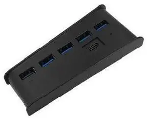 6 in 1 USB Splitter Expander Hub with 5 USB a + 1 USB C Ports for PlayStation 5 Console for PS5 USB Hub, Black 6 in 1 USB Splitter Expander Hub with 5 USB a + 1 USB C Ports for PlayStation 5 Console for PS5 USB Hub, Black