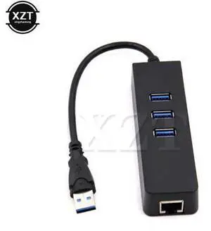 1PCS 3 Port USB 3.0 Hub 10/100/1000 Mbps RJ45 Gigabit Ethernet LAN Wired Network High speed 1PCS 3 Port USB 3.0 Hub 10/100/1000 Mbps RJ45 Gigabit Ethernet LAN Wired Network High speed