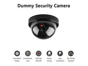 Dummy Dome Surveillance Camera Fake Security CCTV with Flashing LED Light Dummy Dome Surveillance Camera Fake Security CCTV with Flashing LED Light
