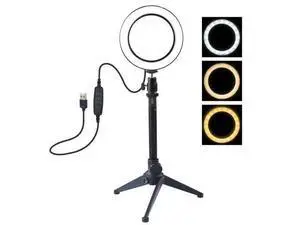3 in 1 Mini LED Ring Light Kit + Desktop Tripod + Balll Head for Selfie Make Up 3 in 1 Mini LED Ring Light Kit + Desktop Tripod + Balll Head for Selfie Make Up
