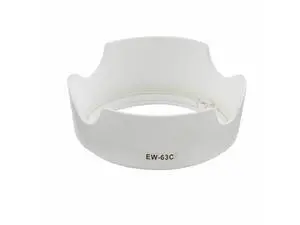 EW-63C White Replacement Lens Hood for Canon EF-S 18-55mm F/3.5-5.6 IS STM EW-63C White Replacement Lens Hood for Canon EF-S 18-55mm F/3.5-5.6 IS STM