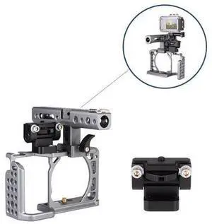 Camera Cage Rig Holder Bracket Adjustable Anti-Twist for Gopro Flash Monitor LED Camera Cage Rig Holder Bracket Adjustable Anti-Twist for Gopro Flash Monitor LED