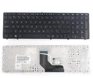 Keyboard Replacement with Black Frame for HP Elitebook 8560P 8570P Probook 6560B 6565B 6567B 6570B 6575B Series Laptop Black US Keyboard Replacement with Black Frame for HP Elitebook 8560P 8570P Probook 6560B 6565B 6567B 6570B 6575B Series Laptop Black US