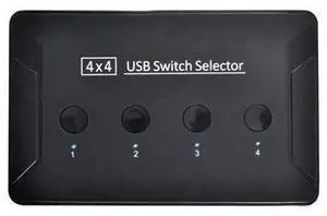 KVM USB 3.0 4 Port PCs Sharing 4 Devices for Keyboard Printer Switch Selector KVM USB 3.0 4 Port PCs Sharing 4 Devices for Keyboard Printer Switch Selector