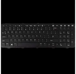 US Positivo Notebook Keyboard for Laptop Dns Clevo for HP With Frame ProBook 650 655 G1 Black US Positivo Notebook Keyboard for Laptop Dns Clevo for HP With Frame ProBook 650 655 G1 Black