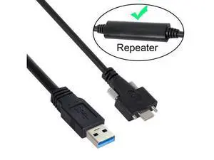8 Meters USB 3.1 Type-C Dual Screws Locking to Standard USB3.0 Data Cable Mount Type for Camera Recorder 8 Meters USB 3.1 Type-C Dual Screws Locking to Standard USB3.0 Data Cable Mount Type for Camera Recorder
