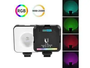 W-S6 LED RGB Video Light Fill Light Lamp for Selfie Vlog Camera Photo 9000K W-S6 LED RGB Video Light Fill Light Lamp for Selfie Vlog Camera Photo 9000K
