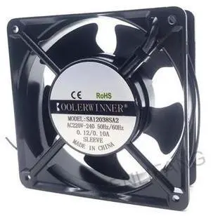 Genuino nuevo para SPEEDY SA12038SA2 AC 240V 0.1A 120x120x38mm ventilador enfriador de servidor de 2 cables Genuino nuevo para SPEEDY SA12038SA2 AC 240V 0.1A 120x120x38mm ventilador enfriador de servidor de 2 cables