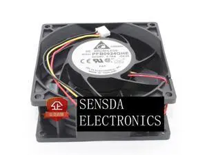 dc24V 92mm COOLING FAN 3-wires or 2-wiresFor Delta PFB0924GHE Server Cooling Fan DC 24V 0.76A 92X92X38mm dc24V 92mm COOLING FAN 3-wires or 2-wiresFor Delta PFB0924GHE Server Cooling Fan DC 24V 0.76A 92X92X38mm
