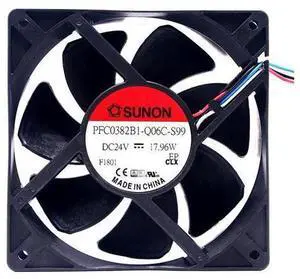 for Sunon PFC0382B1-Q06C-S99 12038 120mm 12cm High Speed 24V Cooling Fan,120X120X38mm 17.96W 4200RPM for Sunon PFC0382B1-Q06C-S99 12038 120mm 12cm High Speed 24V Cooling Fan,120X120X38mm 17.96W 4200RPM