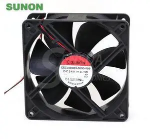 For Sunon EEC0382B3-0000-A99 12038 120mm 12cm DC 24V 3.1A 2-wire -pin server inverter case axial cooling fans For Sunon EEC0382B3-0000-A99 12038 120mm 12cm DC 24V 3.1A 2-wire -pin server inverter case axial cooling fans