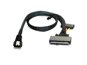 U.2 U2 SFF-8639 to Slimline SFF-8654 4i NVME PCIe SSD Cable for Mainboard SSD 750 p3600 p3700 M.2 U.2 U2 SFF-8639 to Slimline SFF-8654 4i NVME PCIe SSD Cable for Mainboard SSD 750 p3600 p3700 M.2