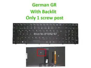 GR Backlit Keyboard For CLEVO N850 N850HK N857HK N855HJ N857HJ N950 CVM15F26D0J430J3 CVM15F26D0J430E 6-80-N85H0-072-1 German GR Backlit Keyboard For CLEVO N850 N850HK N857HK N855HJ N857HJ N950 CVM15F26D0J430J3 CVM15F26D0J430E 6-80-N85H0-072-1 German
