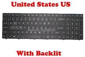 Laptop Colourful Backlit Keyboard For CLEVO CVM17L23USJ4301 6-80-PA7E0-012-1 English Black Frame LED PER KEY Laptop Colourful Backlit Keyboard For CLEVO CVM17L23USJ4301 6-80-PA7E0-012-1 English Black Frame LED PER KEY