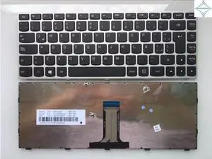 for lenovo G40 g40-30 g40-45 G40-70 G40-75 G40-80 n40-70 n40-30 SP Latin Spanish Teclado laptop keyboard with silver frame for lenovo G40 g40-30 g40-45 G40-70 G40-75 G40-80 n40-70 n40-30 SP Latin Spanish Teclado laptop keyboard with silver frame
