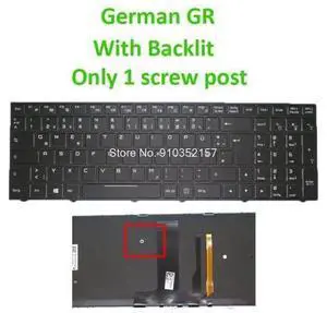 Backlit Keyboard For Gigabyte Sabre 15 Sabre 15 GTX1050 15 GTX1050TI Sabre 15 W8 G8 K8 15-G 15-K Sabre 17 German GR Black Frame Backlit Keyboard For Gigabyte Sabre 15 Sabre 15 GTX1050 15 GTX1050TI Sabre 15 W8 G8 K8 15-G 15-K Sabre 17 German GR Black Frame