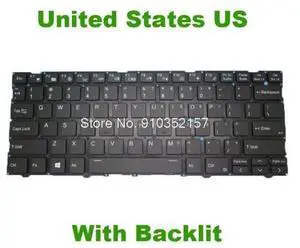 Laptop US Keyboard For MediaBook Okeanos NV40M With Backlit English US NO Frame Laptop US Keyboard For MediaBook Okeanos NV40M With Backlit English US NO Frame
