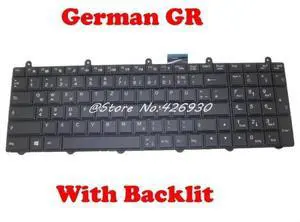 Backlit Keyboard For CLEVO P157SM P170SM P370SM3 P375SM V132150BK1 6-80-P2700-071-3 V132150BK3 6-80-P2700-070-3 German GR Backlit Keyboard For CLEVO P157SM P170SM P370SM3 P375SM V132150BK1 6-80-P2700-071-3 V132150BK3 6-80-P2700-070-3 German GR