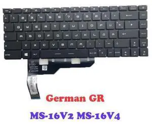 Laptop WS66 GR Backlit Keyboard For MSI WS66 10TM 10TL 10TLT 10TK 10TKT 10TMT WS66 11UK 11UKT 11UM 11UMT German Backlit NO Frame Laptop WS66 GR Backlit Keyboard For MSI WS66 10TM 10TL 10TLT 10TK 10TKT 10TMT WS66 11UK 11UKT 11UM 11UMT German Backlit NO Frame