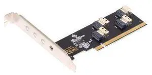 4X Four Slimline SFF-8654 X4 NVME to PCI-Express X16 3.0 4.0 Raid Card VROC Raid0 Hyper Adapter 4X Four Slimline SFF-8654 X4 NVME to PCI-Express X16 3.0 4.0 Raid Card VROC Raid0 Hyper Adapter