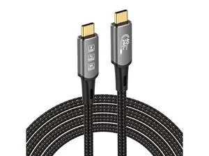 USB4 Cable with Thunderbolt 4, 240W Charging, 40Gbps Data, 8K@60Hz 4K120Hz HDR, PD3.1, USB C to USB C, for MacBook M1-M3, Mac Studio, Laptops, Monitor 6.6FT USB4 Cable with Thunderbolt 4, 240W Charging, 40Gbps Data, 8K@60Hz 4K120Hz HDR, PD3.1, USB C to USB C, for MacBook M1-M3, Mac Studio, Laptops, Monitor 6.6FT