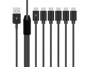 Micro USB Splitter Cable, Multi 6 in 1 USB 2.0 Type A Male to 6 Micro USB Male Splitter Adapter Cabel with 3A Fast Charging for Cell Phones and More Android Devices, 1.64ft 5 ft. Micro USB Splitter Cable, Multi 6 in 1 USB 2.0 Type A Male to 6 Micro USB Male Splitter Adapter Cabel with 3A Fast Charging for Cell Phones and More Android Devices, 1.64ft 5 ft.