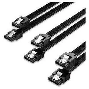 3PACK SATA Cable III 3 Pack 6Gbps Straight HDD SDD Data Cable with Locking Latch 18 Inch for SATA HDD, SSD, CD Driver, CD Writer, Black 3PACK SATA Cable III 3 Pack 6Gbps Straight HDD SDD Data Cable with Locking Latch 18 Inch for SATA HDD, SSD, CD Driver, CD Writer, Black