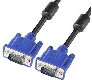 VGA to VGA Monitor Cable, 15 pin 1080P Full HD Male to Male Cor for Computer PC Laptop to Monitor Screen Projector with VGA Plug Port (6 Feet) VGA to VGA Monitor Cable, 15 pin 1080P Full HD Male to Male Cor for Computer PC Laptop to Monitor Screen Projector with VGA Plug Port (6 Feet)
