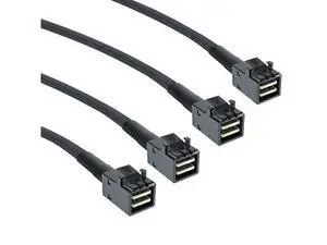 12G Internal Mini SAS HD SFF-8643 to SFF-8643 Cable, with Sideband, 100-Ohm, 1-m(3.3ft), 2 Pack 12G Internal Mini SAS HD SFF-8643 to SFF-8643 Cable, with Sideband, 100-Ohm, 1-m(3.3ft), 2 Pack