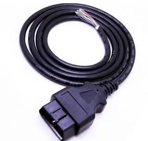 1pc OBD-II Male Opening Cable, 1m Length, 26AWG 1pc OBD-II Male Opening Cable, 1m Length, 26AWG