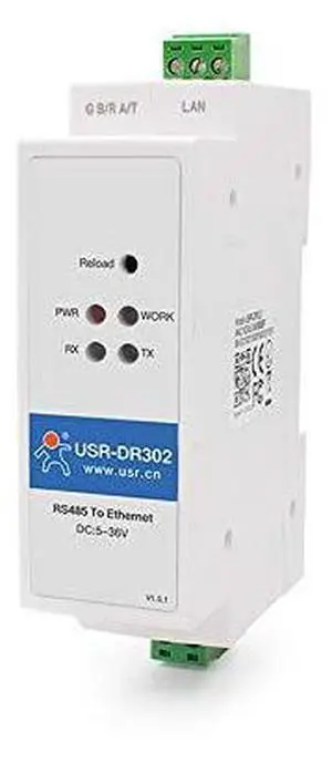 1pc Din Rail RS485 to Ethernet Converters USR-DR302 1pc Din Rail RS485 to Ethernet Converters USR-DR302
