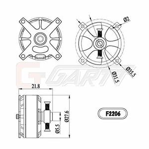F 2206 1400KV Brushless Outrunner Motor for F3P RC Fixed-Wing Aeroplane Airplane F 2206 1400KV Brushless Outrunner Motor for F3P RC Fixed-Wing Aeroplane Airplane