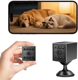 Mini Home Security Camera, 1080P HD Hidden Spy Camera with Night Vision & Motion Detection, Phone App Alerts for Indoor/Outdoor Wireless Surveillance, Baby, Pet, Car (Without SD Card) Mini Home Security Camera, 1080P HD Hidden Spy Camera with Night Vision & Motion Detection, Phone App Alerts for Indoor/Outdoor Wireless Surveillance, Baby, Pet, Car (Without SD Card)