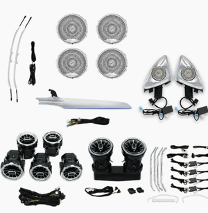 Mercedes-Benz C-Class W205 ambient lighting outlets for C180, C200L, C260L models, specially designed for modifications. Mercedes-Benz C-Class W205 ambient lighting outlets for C180, C200L, C260L models, specially designed for modifications.