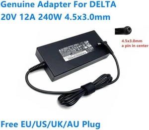 20V 12A 240W 4.5x3.0mm DELTA ADP-240EB D Power Supply AC Adapter For MSI Laptop Charger 20V 12A 240W 4.5x3.0mm DELTA ADP-240EB D Power Supply AC Adapter For MSI Laptop Charger