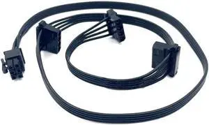 6Pin to 3 Molex 4Pin Angled IDE PATA Perif Fan Power Cable for CORSAIR SF700 700W, SF600 600W, SF450 450W Type 4 Modular PSU 6Pin to 3 Molex 4Pin Angled IDE PATA Perif Fan Power Cable for CORSAIR SF700 700W, SF600 600W, SF450 450W Type 4 Modular PSU