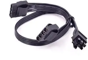PCIe 6Pin to Dual 4Pin IDE Power Supply Cable for Seasonic KM3 Series X-750 X-850 SS-1050XP3 SS-1200XP3 M12II Evo Series 520 620 650 750 850 Snow Silent 750 1050 FOCUS PLUS Gold SSR-850FX/750FX PCIe 6Pin to Dual 4Pin IDE Power Supply Cable for Seasonic KM3 Series X-750 X-850 SS-1050XP3 SS-1200XP3 M12II Evo Series 520 620 650 750 850 Snow Silent 750 1050 FOCUS PLUS Gold SSR-850FX/750FX