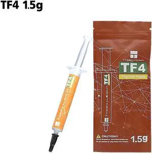 TF4 Carbon Based Heatsink Paste 9.5 W/mK High Performance Thermal Compound Paste for Desktop Laptop Heatsink/GPU/CPU/LED Cooler Material 1.5g with Tool TF4 Carbon Based Heatsink Paste 9.5 W/mK High Performance Thermal Compound Paste for Desktop Laptop Heatsink/GPU/CPU/LED Cooler Material 1.5g with Tool
