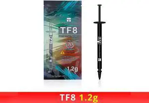 New Packaging TF8 Carbon Based Heatsink Paste 13.8 W/mK High Performance Thermal Compound Paste for Desktop Laptop Heatsink/GPU/CPU/LED Cooler Material 1.2g with Tool New Packaging TF8 Carbon Based Heatsink Paste 13.8 W/mK High Performance Thermal Compound Paste for Desktop Laptop Heatsink/GPU/CPU/LED Cooler Material 1.2g with Tool
