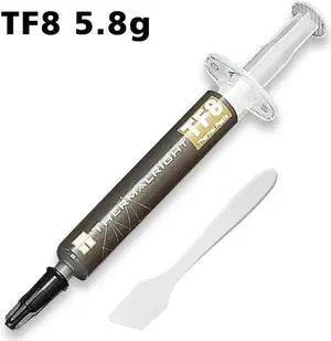 New Packaging TF8 Carbon Based Heatsink Paste 13.8 W/mK High Performance Thermal Compound Paste for Desktop Laptop Heatsink/GPU/CPU/LED Cooler Material 5.8g with Tool New Packaging TF8 Carbon Based Heatsink Paste 13.8 W/mK High Performance Thermal Compound Paste for Desktop Laptop Heatsink/GPU/CPU/LED Cooler Material 5.8g with Tool