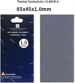 Extreme Odyssey Thermal Pad 12.8 W/mK Non Conductive Heat Resistance High Temperature Resistance Silicone Thermal Pads for Laptop Heatsink/GPU/CPU/LED Cooler 85*45*1mm Extreme Odyssey Thermal Pad 12.8 W/mK Non Conductive Heat Resistance High Temperature Resistance Silicone Thermal Pads for Laptop Heatsink/GPU/CPU/LED Cooler 85*45*1mm