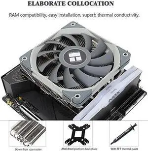 AXP120-X67 Low Profile CPU Air Cooler with Quite 120mm TL-C12015 PWM Fan, 6 Heat Pipes, 67mm Height, for AMD AM4/Intel LGA 1700/1150/1151/1155/1156/1200/2011/2066 AXP120-X67 Low Profile CPU Air Cooler with Quite 120mm TL-C12015 PWM Fan, 6 Heat Pipes, 67mm Height, for AMD AM4/Intel LGA 1700/1150/1151/1155/1156/1200/2011/2066