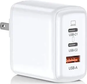 USB C Charger, 65W 3 Port Foldable USB C Wall Charger, PD 3.0 Fast GaN Charger Block Compatible for Mac-Book,i-Pad,i-Phone 14 13 12 Pro Max, Galaxy S23 S22 S21 S20 Note 20, Steam Deck,Switch USB C Charger, 65W 3 Port Foldable USB C Wall Charger, PD 3.0 Fast GaN Charger Block Compatible for Mac-Book,i-Pad,i-Phone 14 13 12 Pro Max, Galaxy S23 S22 S21 S20 Note 20, Steam Deck,Switch