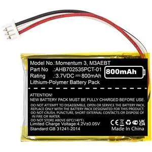 AHB702535PCT-01 Headset Battery fits Sennheiser Momentum 3.0 M3AEBT M3IETW Momentum True Wireless 1/2 Wireless MTW NiMH AHB702535PCT-01 Headset Battery fits Sennheiser Momentum 3.0 M3AEBT M3IETW Momentum True Wireless 1/2 Wireless MTW NiMH