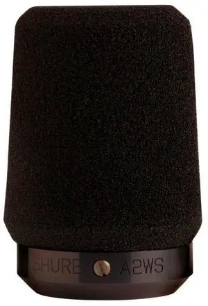 A2WS Locking Microphone Windscreen - Reduces Unwanted Breath and Wind Noise, Black - Compatible with SM57 and 545 Series Mics (A2WS-BLK) A2WS Locking Microphone Windscreen - Reduces Unwanted Breath and Wind Noise, Black - Compatible with SM57 and 545 Series Mics (A2WS-BLK)