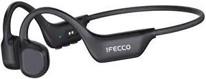 Bone Conduction Headphones Bluetooth 6.0 - IP67 Waterproof Bone Conduction Headphones with Mic,Wireless Open Ear Earbuds for Running Gym Walking Cycling (Black) Bone Conduction Headphones Bluetooth 6.0 - IP67 Waterproof Bone Conduction Headphones with Mic,Wireless Open Ear Earbuds for Running Gym Walking Cycling (Black)