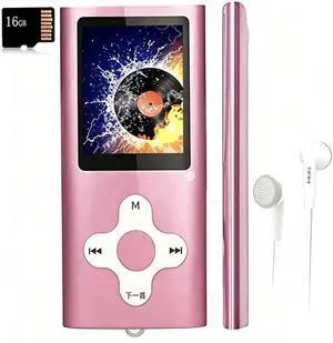 MP3 Player/Music Player with a 16 GB Micro SD Card Portable Digital Music Player/Video/Voice Record/FM Radio/E-Book Reader,Ultra Slim 1.8''Screen MP3 Player/Music Player with a 16 GB Micro SD Card Portable Digital Music Player/Video/Voice Record/FM Radio/E-Book Reader,Ultra Slim 1.8''Screen