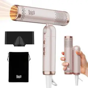 Hair Blow Dryer, 120-240V Dual Voltage Travel Blow Dryer Foldable, 120000 RPM High-Speed BLDC Negative Ionic Hair Dryer for Fast Drying, Portable Hair Dryer, Cold/3 Heating/3 Speed Settings,Pink Hair Blow Dryer, 120-240V Dual Voltage Travel Blow Dryer Foldable, 120000 RPM High-Speed BLDC Negative Ionic Hair Dryer for Fast Drying, Portable Hair Dryer, Cold/3 Heating/3 Speed Settings,Pink